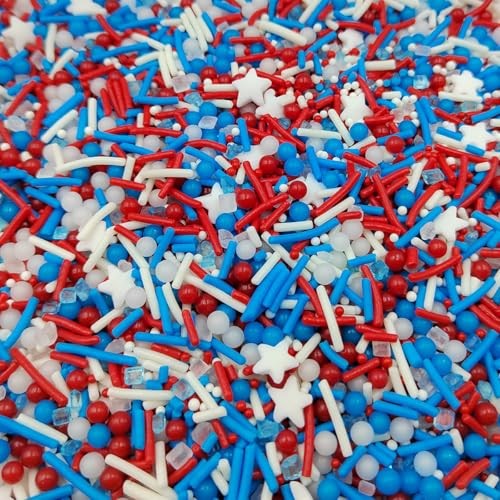 Star Sprinkles Red White and Blue Cookie Sprinkle July 4th Patriotic Sprinkles gallery