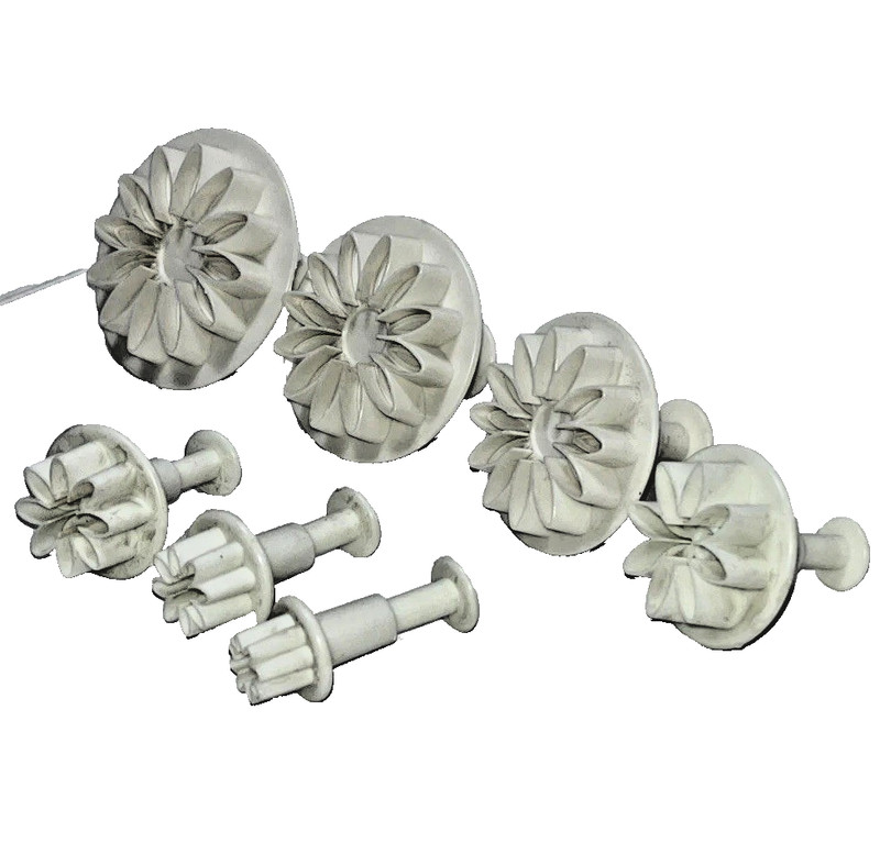 7 Piece Set Push Easy Flower Cutters For Clay Or Dough For Artist Or Bakers gallery