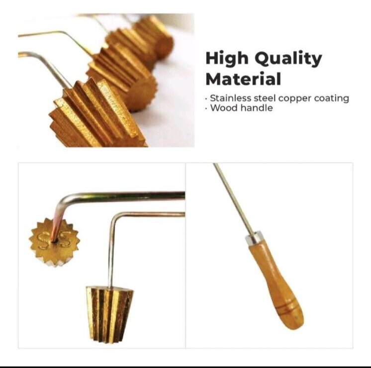 2 pcs Pie Tee Maker Top Hats Patty Shell Brass Copper Mould gallery