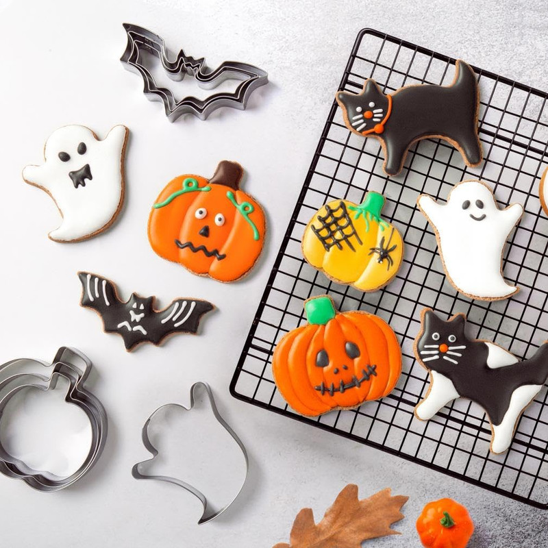 Halloween Cookie Cutters Set - 12 Pieces Stainless Steel Halloween Cookie Cutter gallery