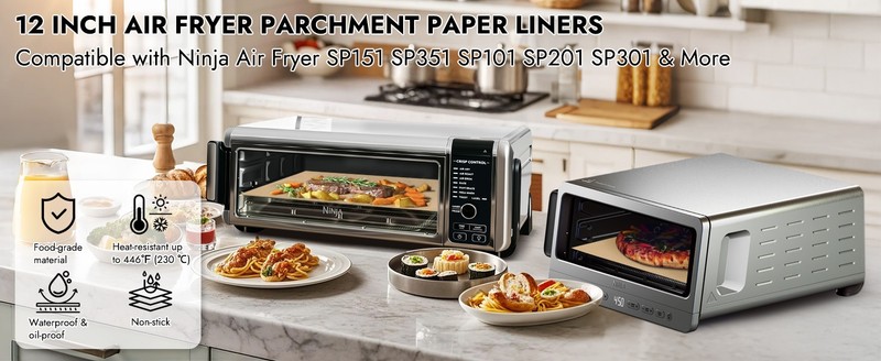200PCS 12 Inch Air Fryer Parchment Paper, Sandwich Wrapping gallery