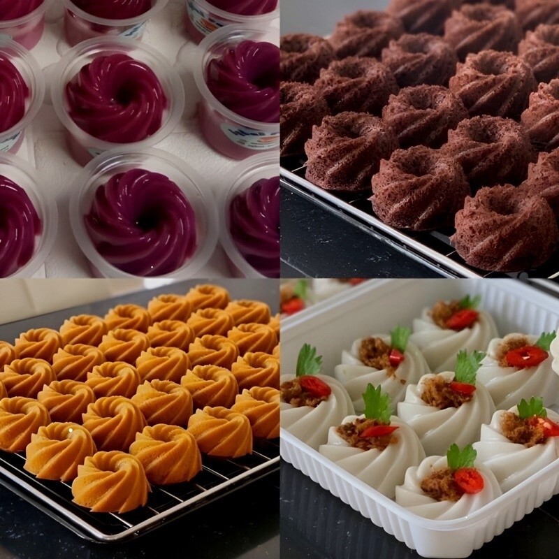 12pcs/set Baking Jelly Mold Pudding Cupcake Muffin Donut Mold. gallery