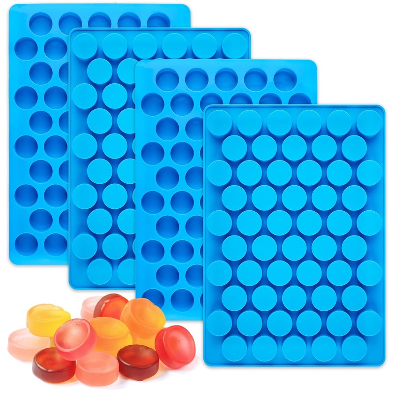Round Candy Molds Silicone Molds for Hard Candy, Gummy, Caramels Reusable