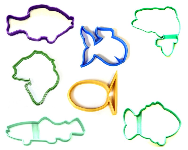 FISH FRESHWATER PET AQUATIC ANIMAL FISHING HOBBY COOKIE CUTTER USA PR1339