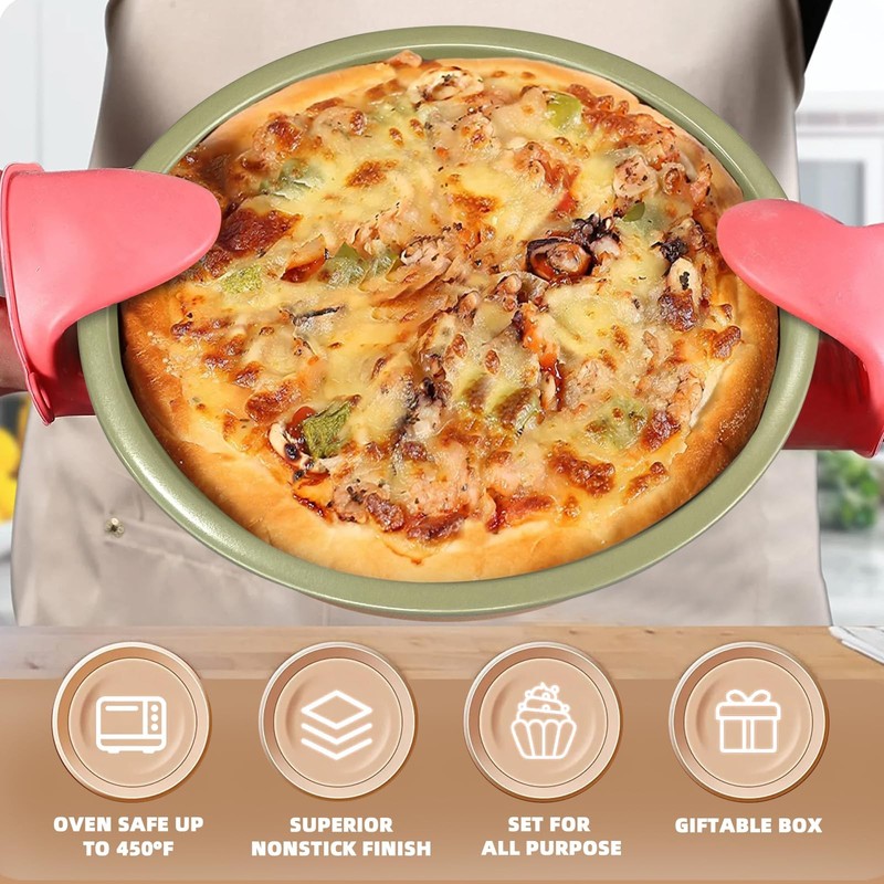 Betterbeauty Nonstick Bakeware Set 10 Pcs Professional Kitchen Bicolor Baking gallery