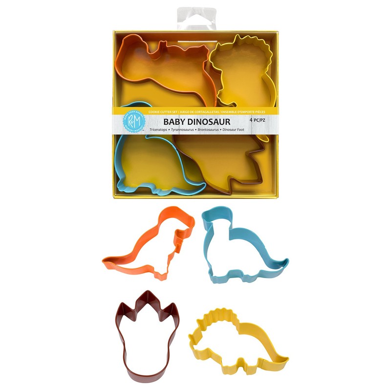 R&M International Color Dinosaur 4 Piece Cookie Cutter Set gallery