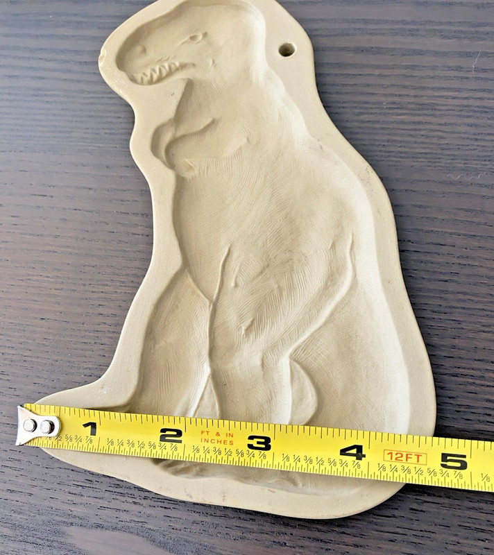 Brown Bag Cookie Art Mold Hill Design Dinosaur T-Rex 8" Cookie Stamp Mold gallery