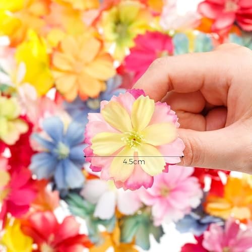 Pieces Mini Faux Flower Heads Cherry Blossom Flowers for 100 Mixed Colors gallery