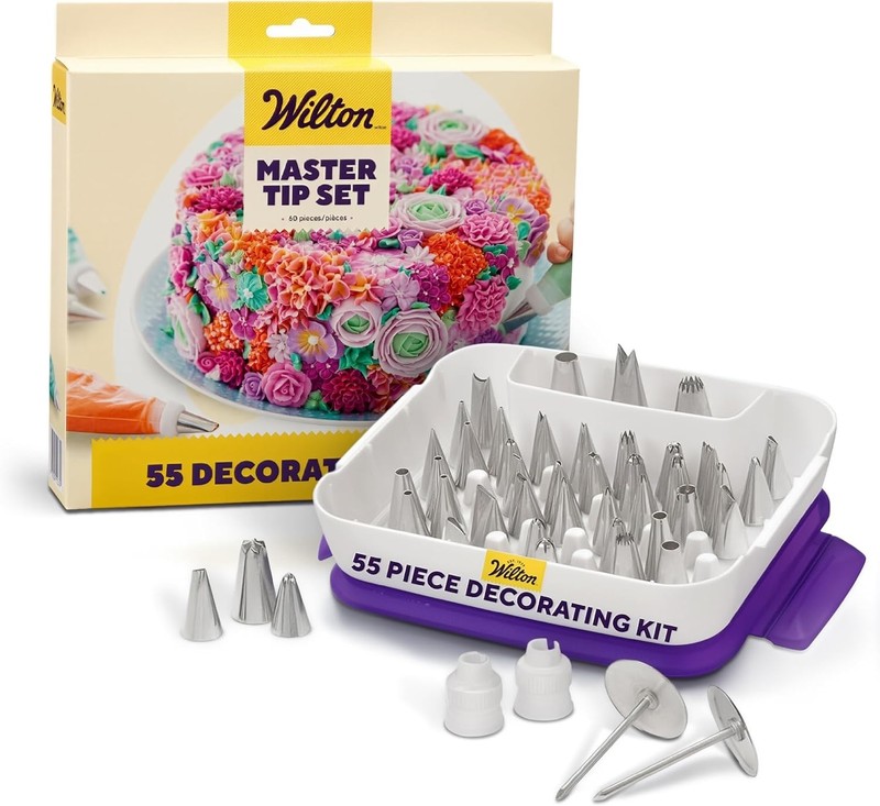 Wilton Master Cake Decorating Piping Tips Set – Decorating Supplies for Cakes
