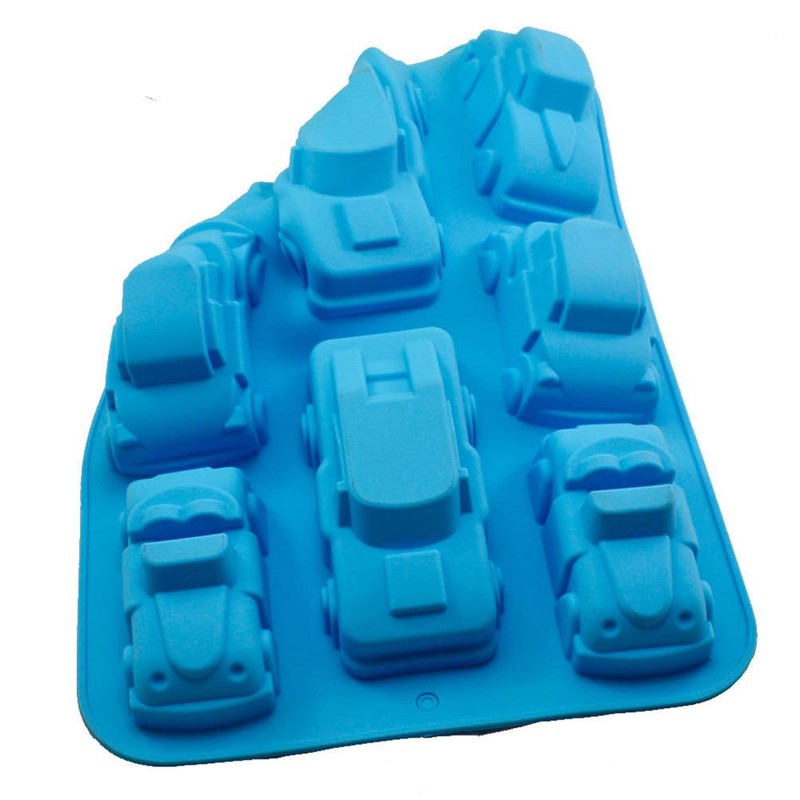 Car Shape Silicone Fondant Mold for Baking Cake Chocolate Non Stick Blue gallery