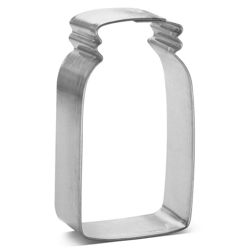 Mini Mason Jar 2” Cookie Cutter Metal Wedding Favor Farmers Market Birthday Par