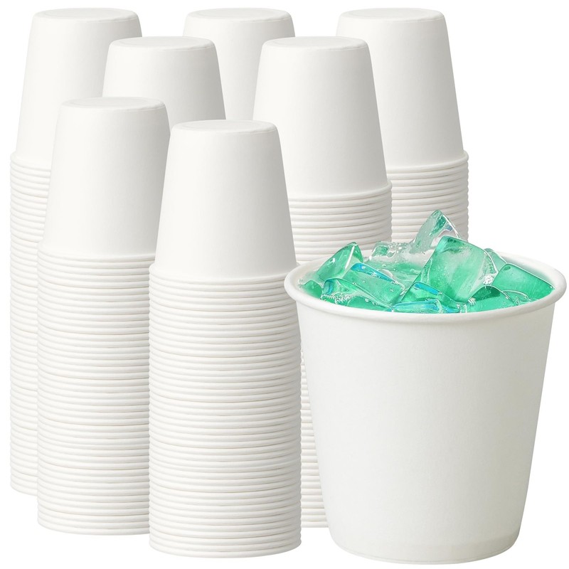 100 Pack 3 oz Paper Cups, Small Coffee Cups, Disposable Mini Bathroom Mouthwa…