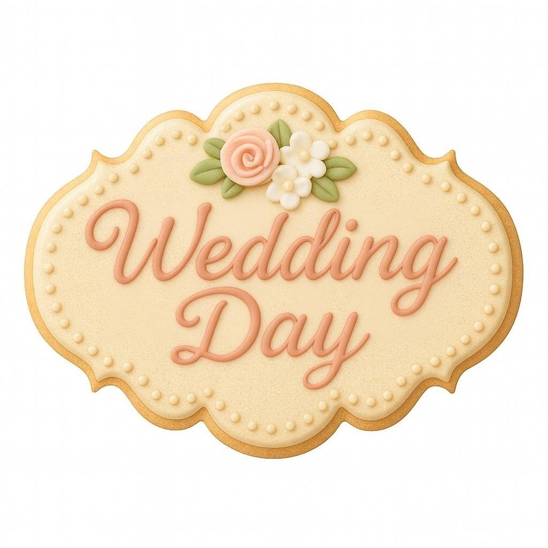 6 Piece Wedding Cookie Cutter Set Cake Ring Glass Champagne Heart Metal gallery