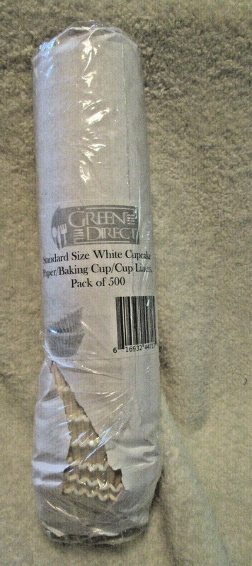 Standard Size White Cupcake Papers~Pack of 500~Greene Direct