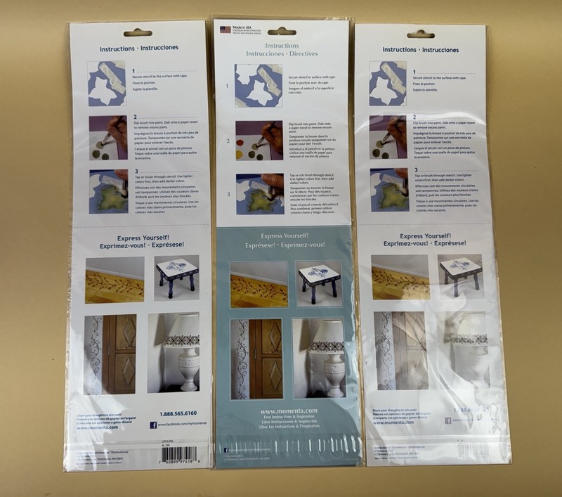 NEW SugarVeil 4 Silicone Mats & 3 Momenta Stencils Bundle - Cake Decor Craft SET gallery
