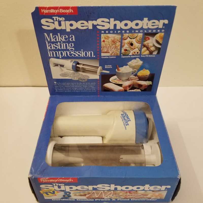Super Shooter Cordless Cookie Press Hamilton Beach FOR PARTS ONLY! Not working! gallery
