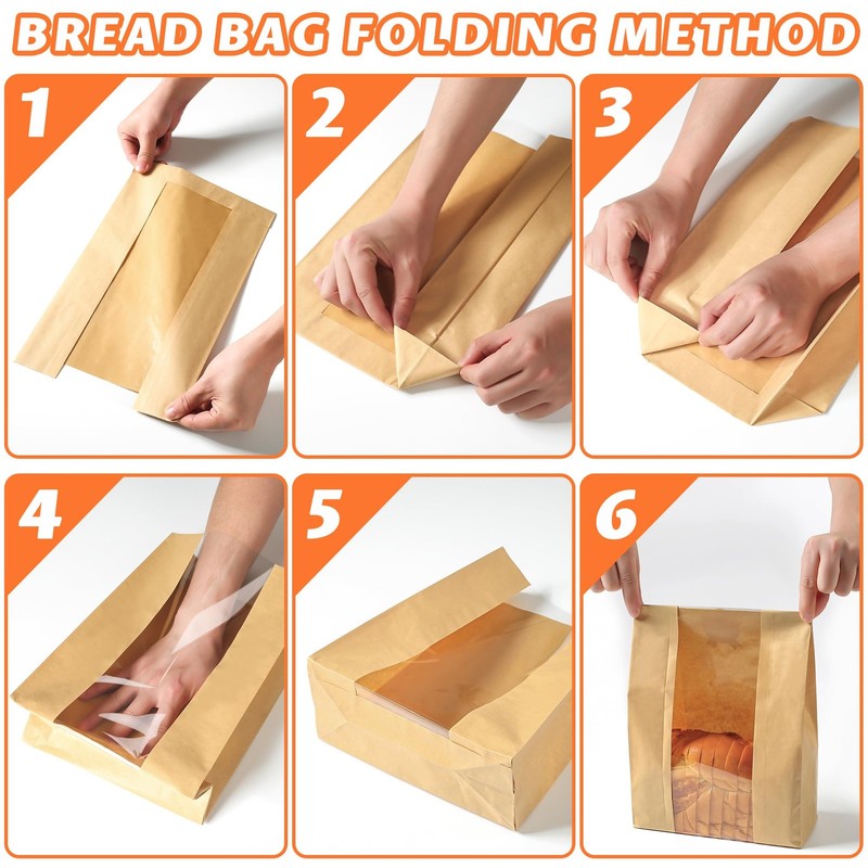 200 Pcs Bread Bags for Homemade Bread, Sourdough Bags With Window, 50% Thicke... gallery