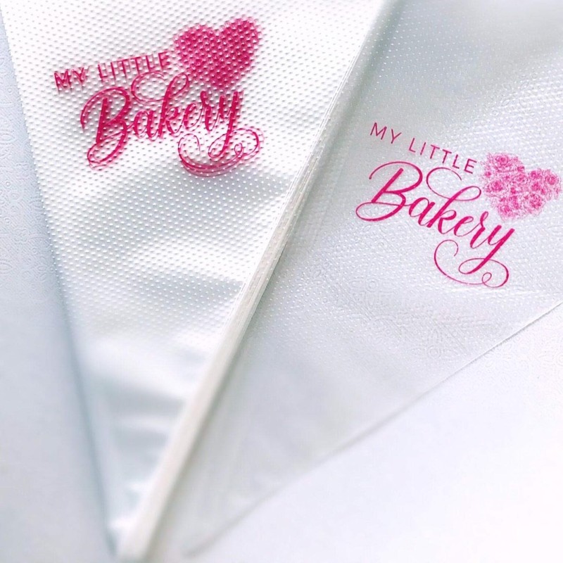 My Little Bakery disposable pastry bag for cookie decorating, 10-Inches