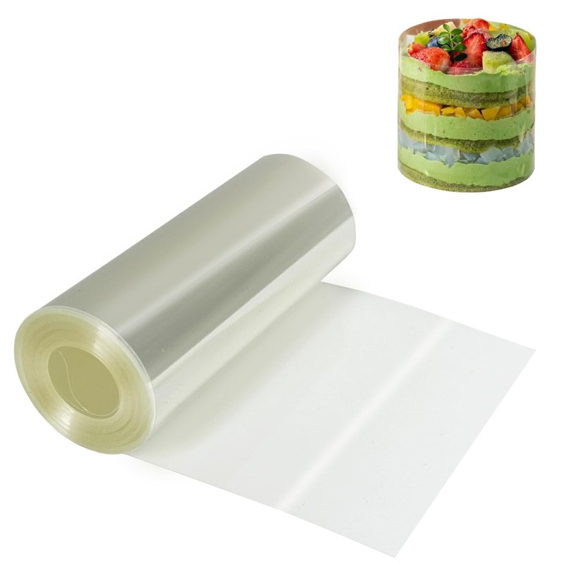 5 Inch Cake Collars Transparent Acetate Sheet Rolls Clear Strip Baking Film