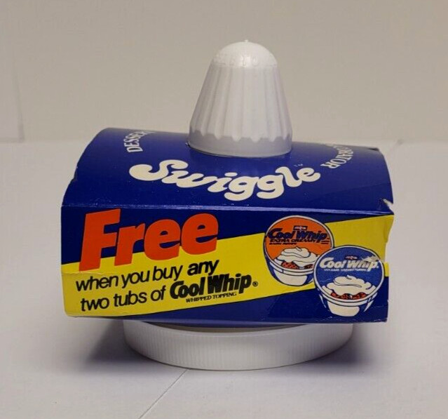 Vintage 1983 general foods corporation cool whip “swiggle” desert decorator .