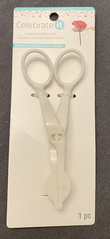 4 LOT CELEBRATE IT FONDANT FLOWER LIFTER SCISSORS WHITE NEW BAKEWARE TOOL gallery