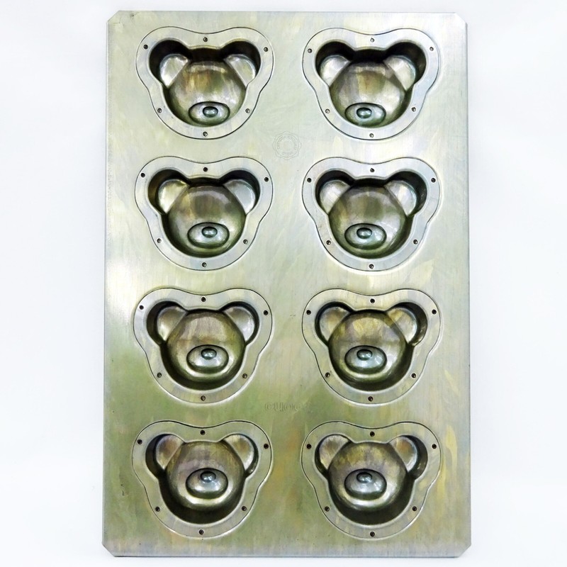 Chiyoda metal Chiyoda bear mini cake Madeleine mold 8P Baking sheet oven Japan gallery