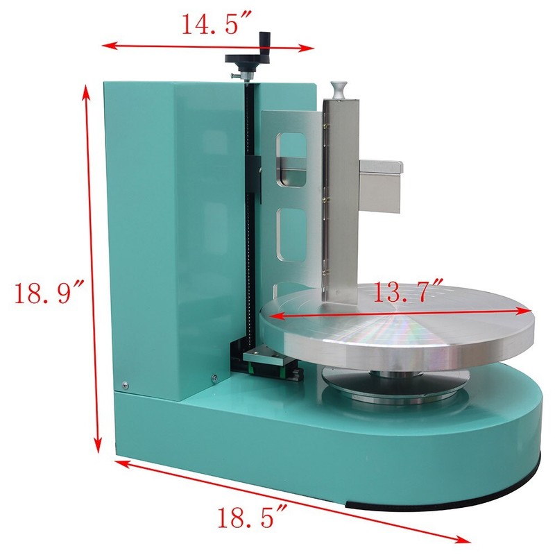 110V Electric Cake Cream Spreading Coating Smearing Machine 4-12" Green Color gallery