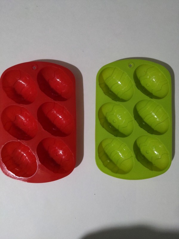 Set Of 2 Silicone Easter Egg Baking Molds