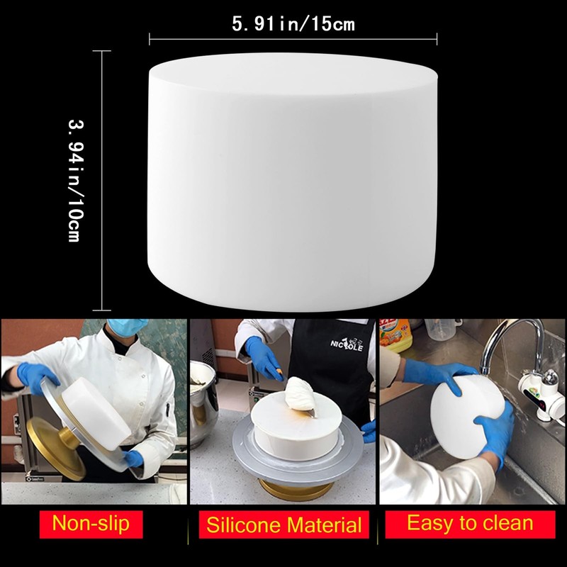 Round Cake Dummy Discs 15x10cm Silicone Foam Model DIY Projects gallery