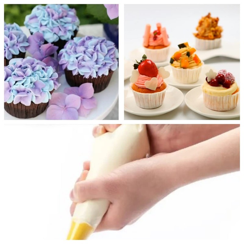 24 Inch Extra Large Piping Bags Disposable, Thickened 100Pcs Disposable Clear... gallery