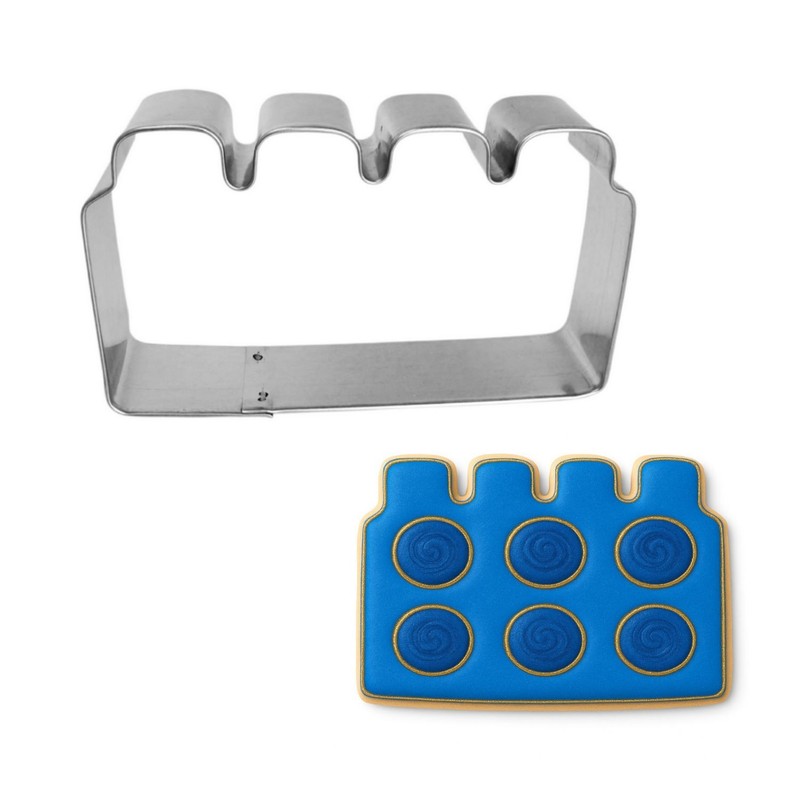 Building Block 4.5'' Cookie Cutter Metal Made in the USA