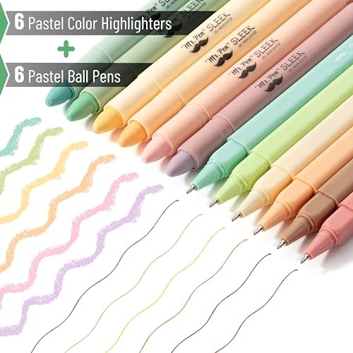 - Bible Highlighters and Pens No Bleed, 12 Pack, Colorful Ink Pens for gallery