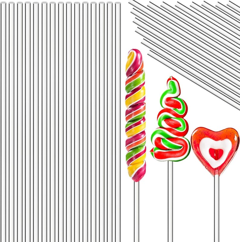200 Count Clear Acrylic Lollipop Sticks - DIY Party Decor gallery