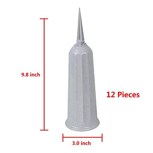 Cemetery Vases with Spikes 12 Pcs Grave Decorations for Flowers Plastic Large gallery