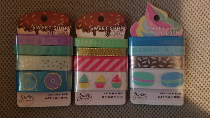 Baking Ribbon Lot Of 3 Packs Gwen Studios Sweet Shop Donuts Cookies Cupcake 6 Ft