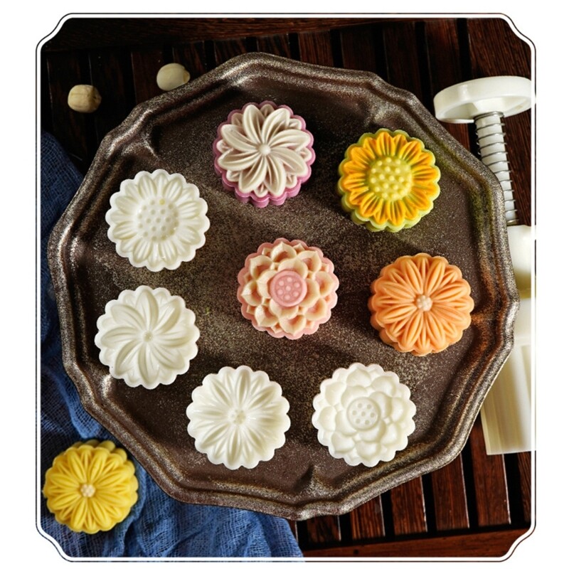 Crab Mooncake Mold 20g DIY Hand Pressure Fondant Moon Cake Mould with Stamps gallery