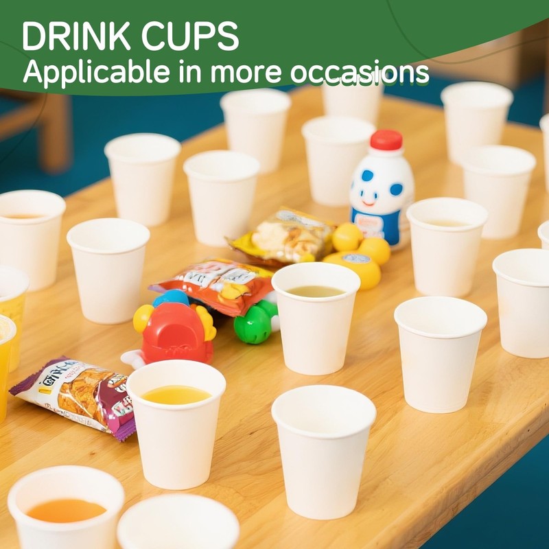 100 Pack 3 oz Paper Cups, Small Coffee Cups, Disposable Mini Bathroom Mouthwa... gallery