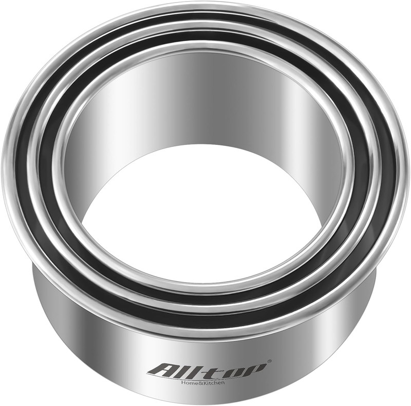 Circle Biscuit Cutter Set –Stainless Steel Baking Supplies for Effortless round gallery