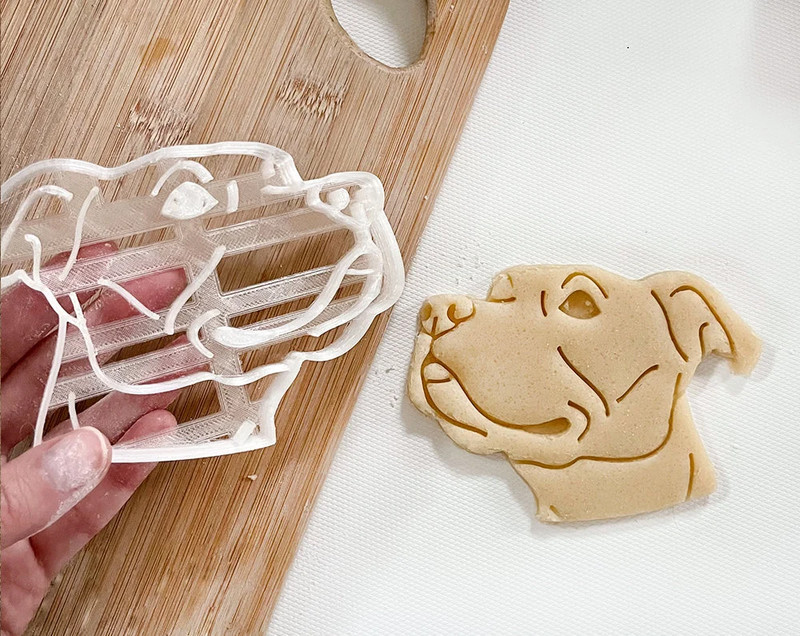 Pitbull Cookie Cutter, Dog Cookie Cutter Dog owner gift