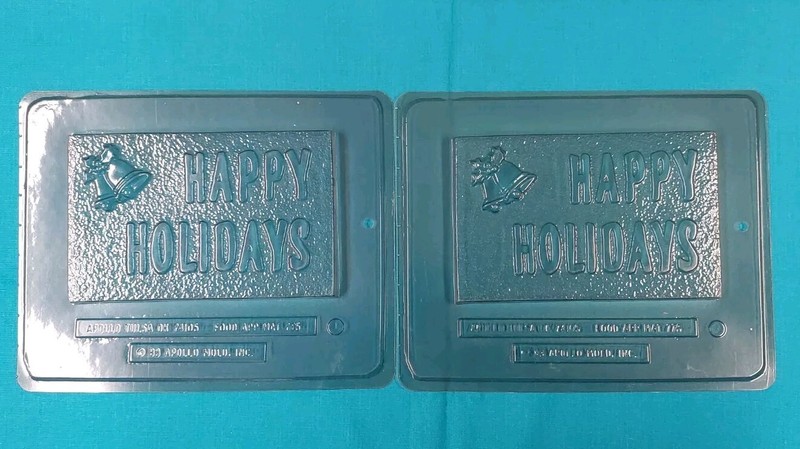 Lot of 10 Vintage Candy Flat Bar Plastic Tray Molds Apollo & ILA gallery
