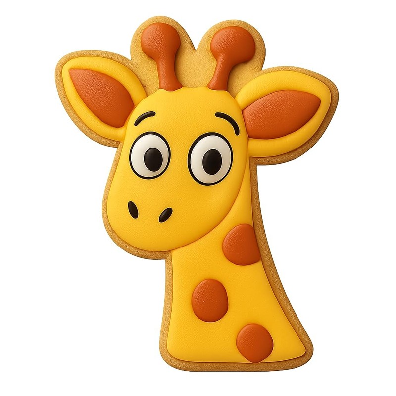 Curious Giraffe Cookie Cutter & Stamp - 2.4x4 Fun Kitchen Baking gallery