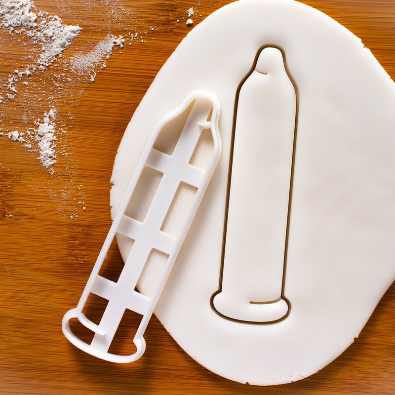 Classic Condom Cookie Cutter – contraception hens night stag party valentine day