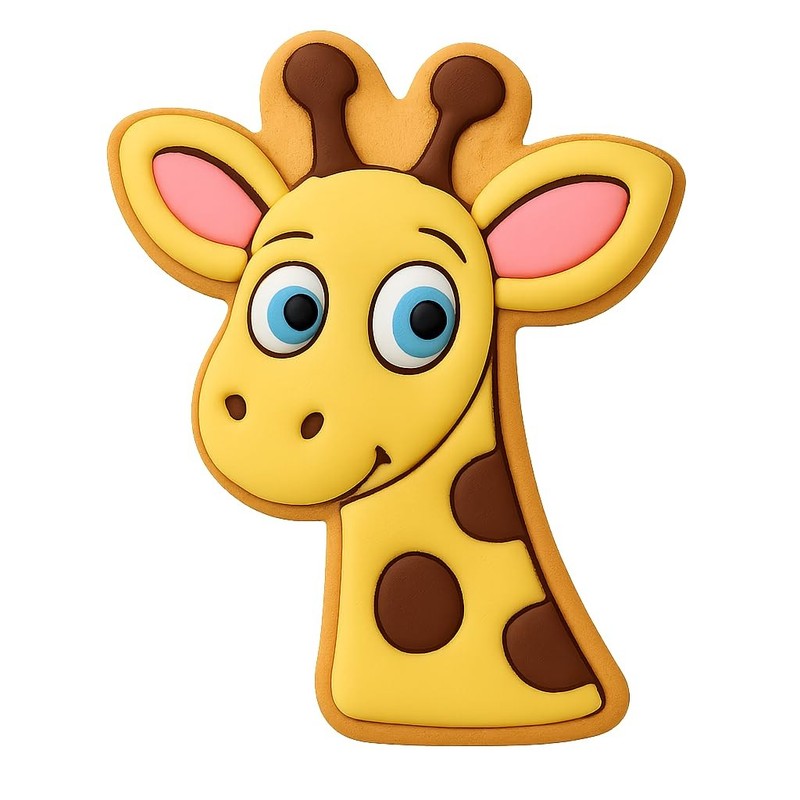 Curious Giraffe Cookie Cutter & Stamp - 2.4x4 Fun Kitchen Baking gallery