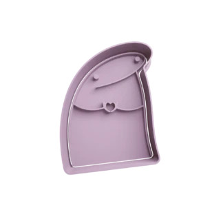 Flork Making a Heart with his Hands Cookie Cutter