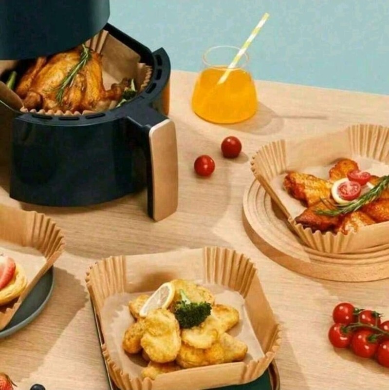 100pcs Air Fryer, Paper Air Fryer Liner, Paper Basket Bowl, Homemade Sweets gallery