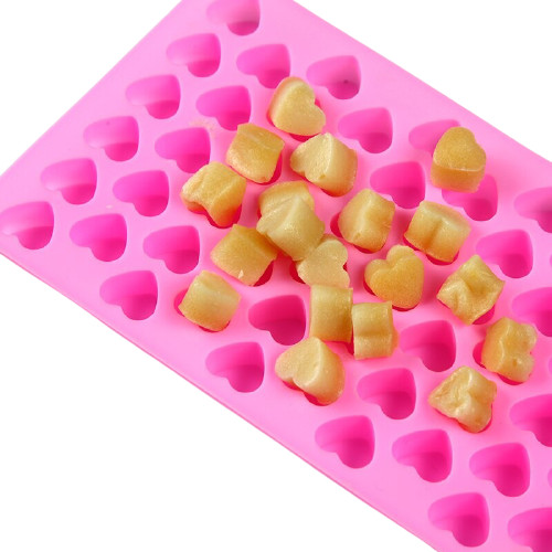 3D Mini Silicon Mold 55 Hearts- Chocolate Jelly Candy Biscuit Ice Wax Candles gallery