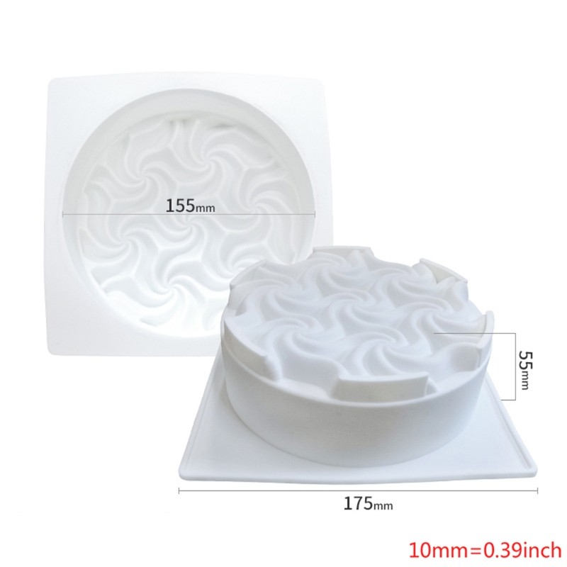 Spiral Silicone Rubber Flexible Safe Mould Clay Resin Ceramics Candy gallery