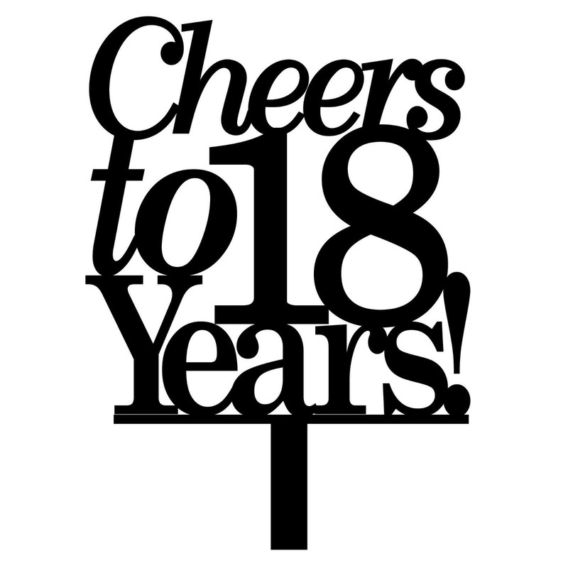Cheers to 10-110 years anniversary or birthday celebration Cake Topper- Acrylic gallery