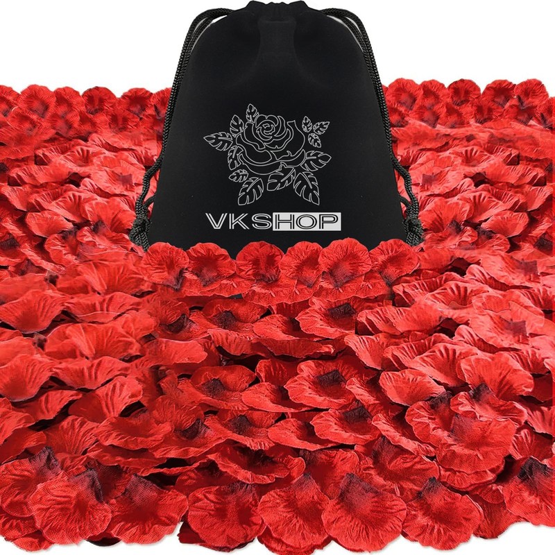VKshop 4500 Pack Dark Red Rose 6.69*6.69*1.3inches,
