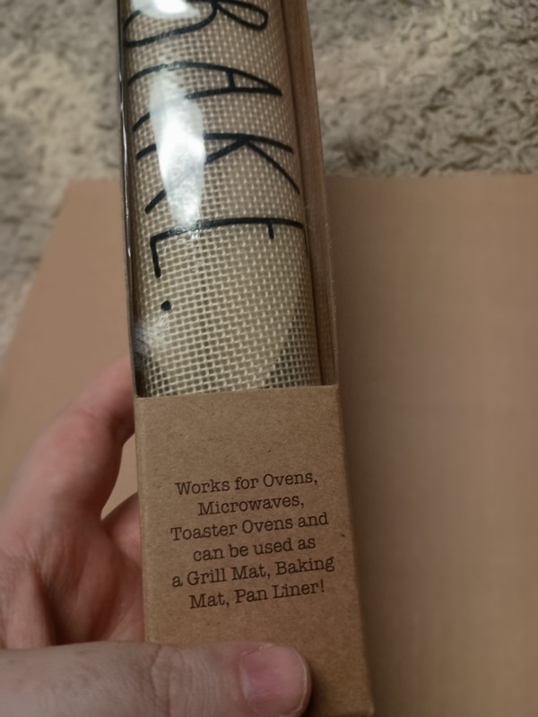 Rae Dunn BAKING MAT "BAKE" ROUND SILICONE LL Original Box New w/tag gallery